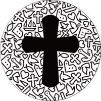 Folkekirkens logo til farvelægning.png