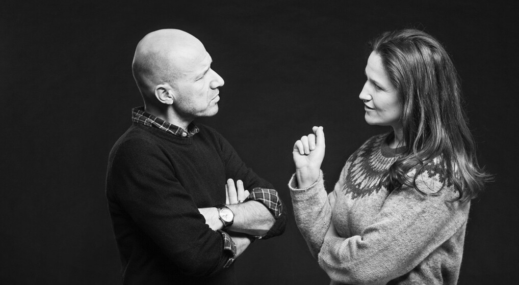 Journalist Adam Holm og journalist Gertrud Højlund