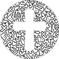 Folkekirkens logo til farvelægning.jpg